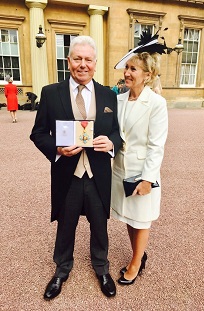 Martin Ainscough with CBE